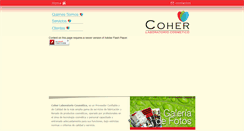Desktop Screenshot of cohercosmeticos.com